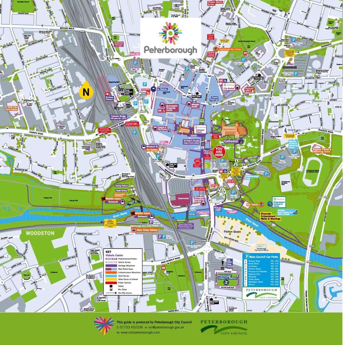 Map Of Peterborough City Centre Maps - Visit Peterborough